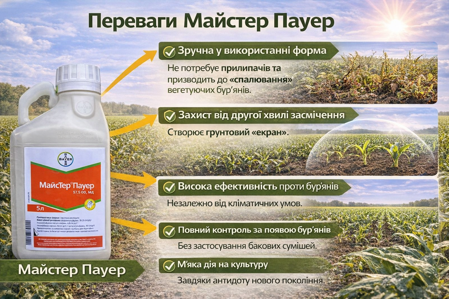 Майстер Пауер — результат застосування